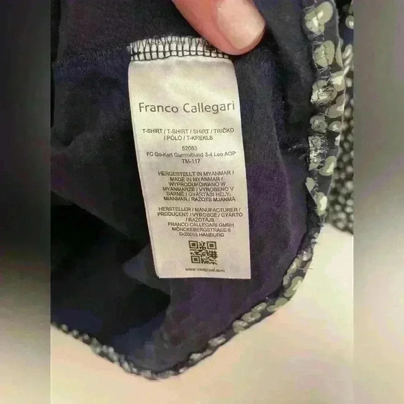 Franco Callegari Women’s Dark Navy Blouse Size XL - Picture 6 of 6